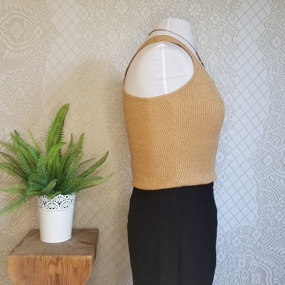 Rose Gold Lurex Tank - Picture 2 of 6